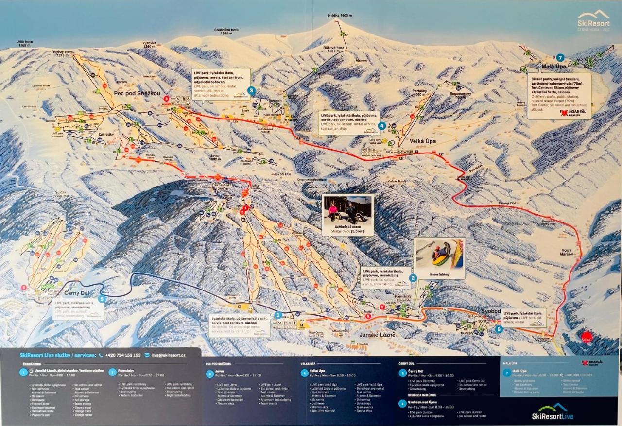 Family 2 Bedroom Ski&Bike Apartment With Terrase Janske Lazne Εξωτερικό φωτογραφία